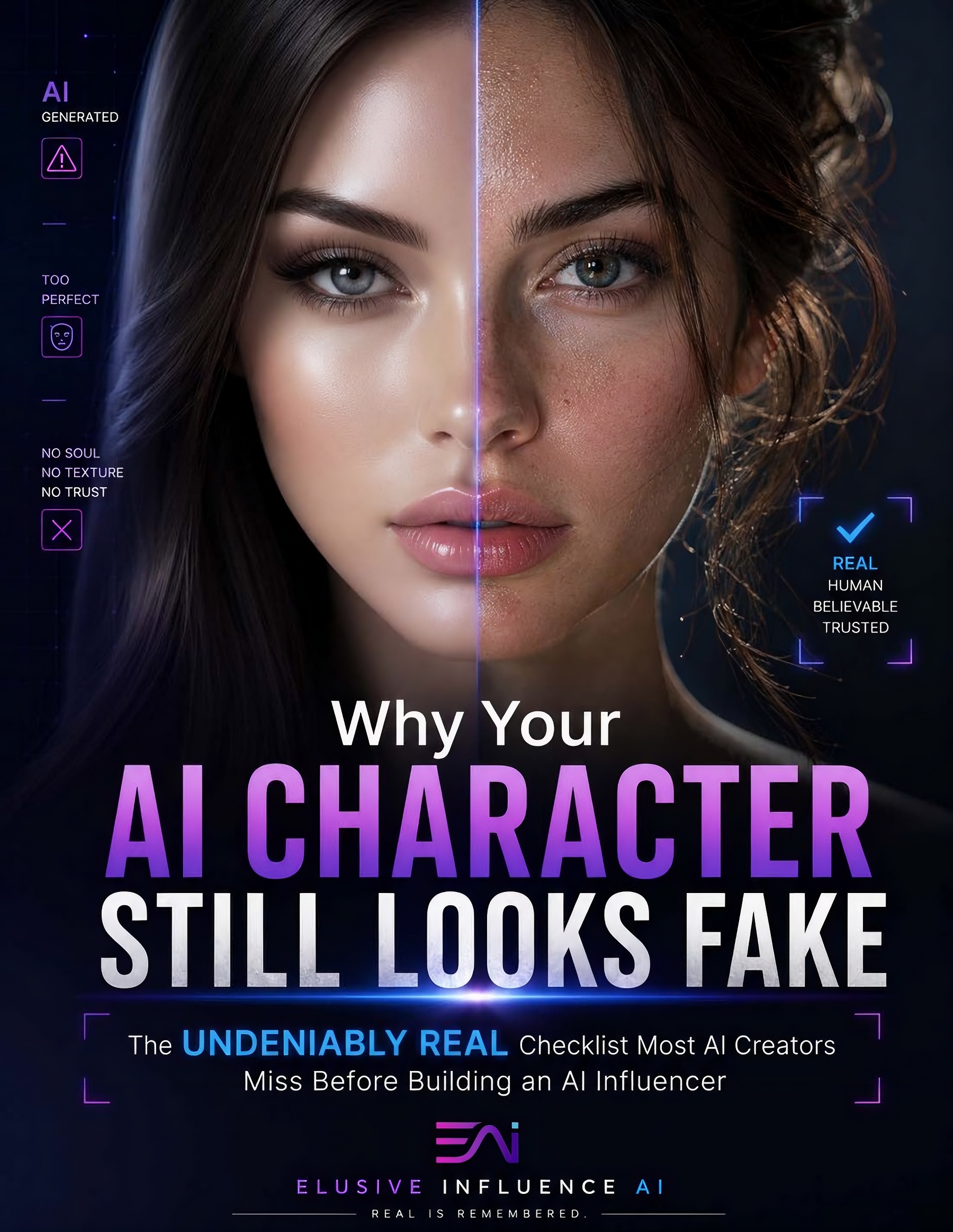 Why Your AI Character Still Looks Fake ebook cover